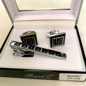 Cuff link & Tie Clip Set